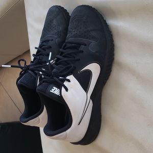 Nike Alpha Black/White Turf Shoes